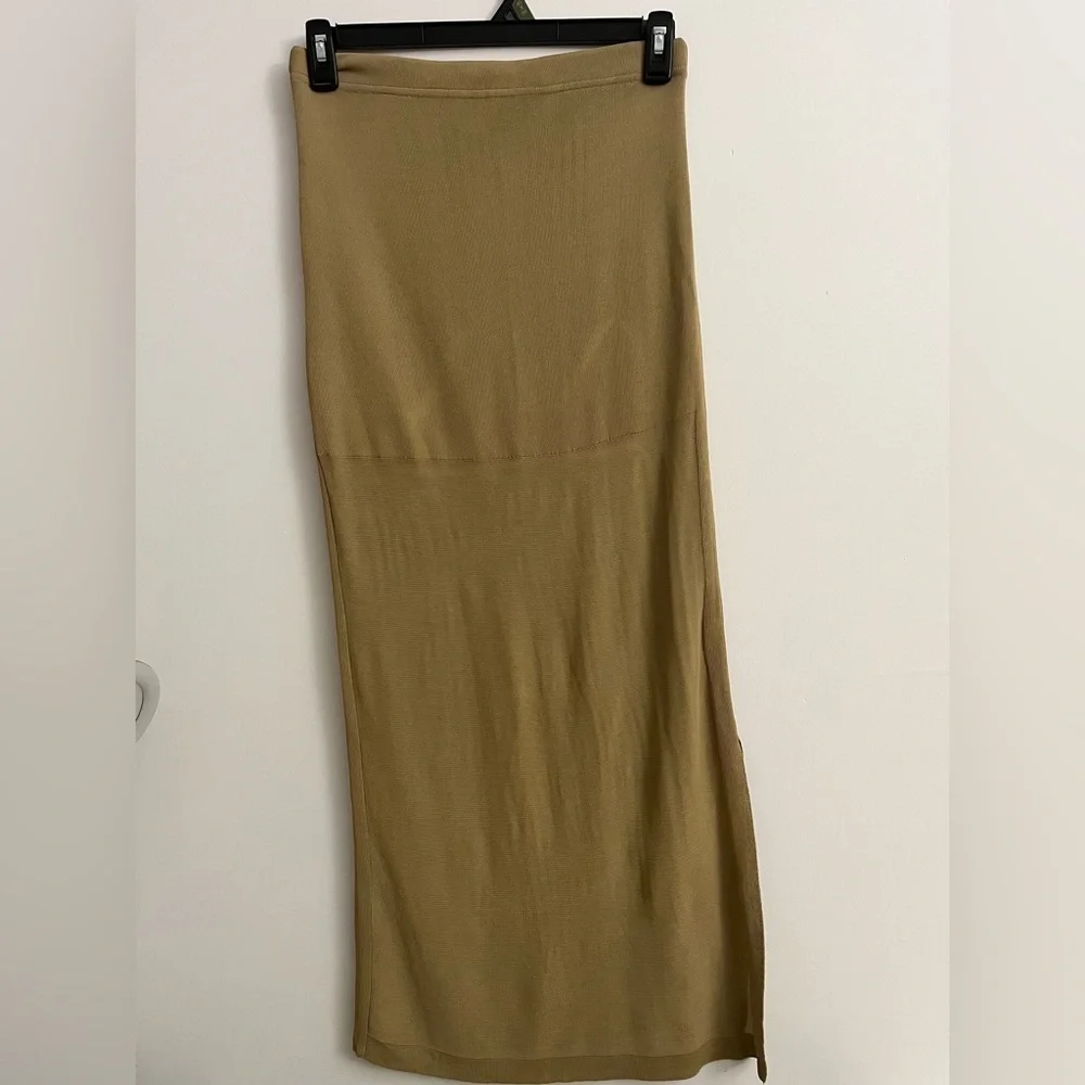 Chic Tan Pencil Skirt for Women Size XL